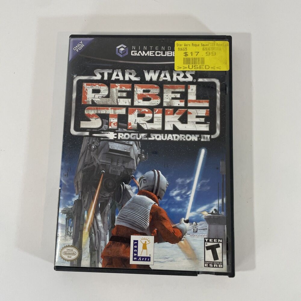 Star Wars Rebel Strike Rogue Squadron III Nintendo GameCube 2003 Tested